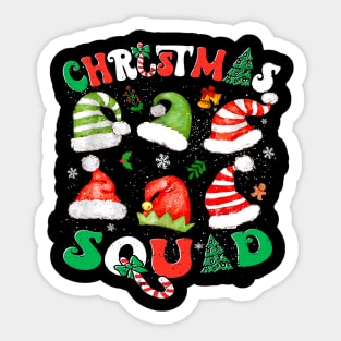 Chirstmas Squad Hats Funny Sticker